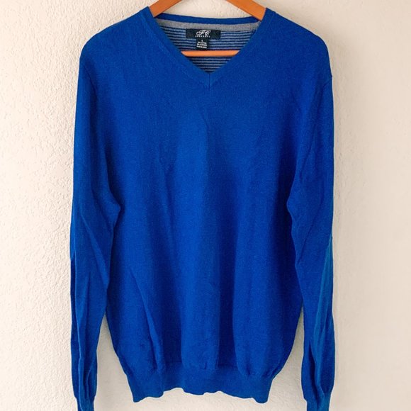 Foxcroft Other - Foxcroft Men's V-Neck Cashmere/ Cotton Sweater